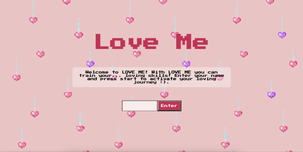 Love Me website screenshot